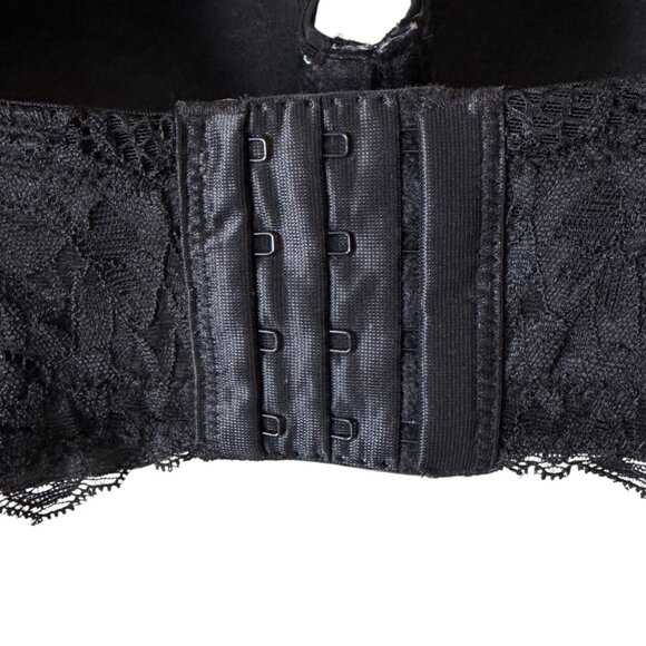 Torrid Curve Bombshell Everyday Strapless Bra 36DDD Black Lace Multiway Straps - Picture 7 of 16